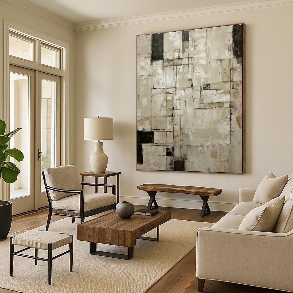 Oversized Custom Abstract Masterpiece for Dining Room & Living Room DLZ1322