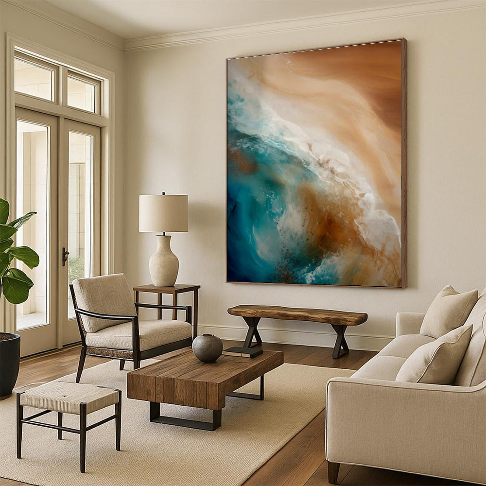 Original Handmade Abstract Painting for Dining Room & Hallway DLZ1645