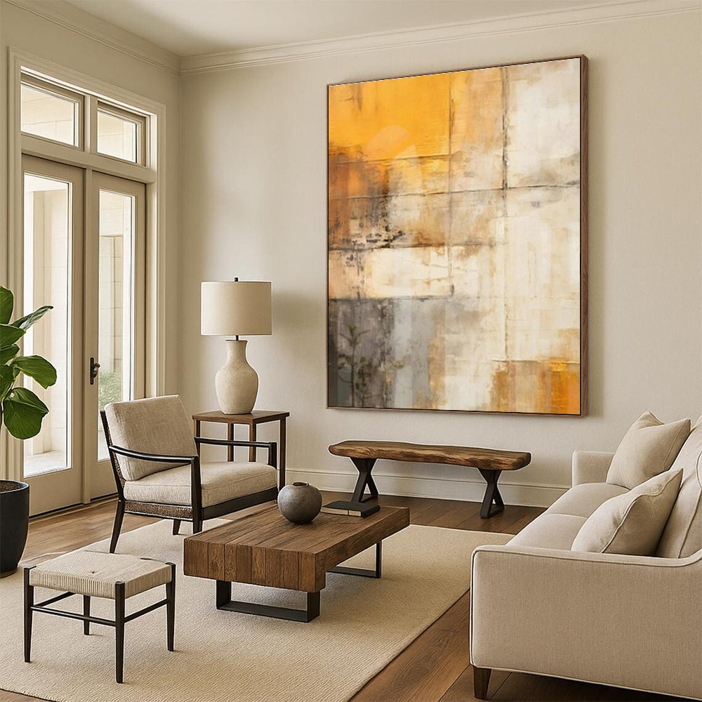 Oversized Custom Handmade Abstract Painting for Bedroom Dressing Area and Hallway Coat Rack Wall DLZ1955