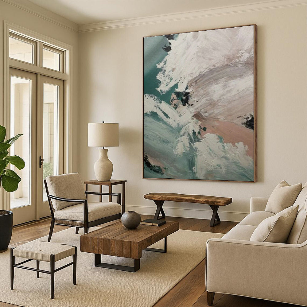 Custom Abstract Murals for Cottage Bedroom Balcony Railing Spindles & Office Cubicle Partition Cut - outs DLZ0876