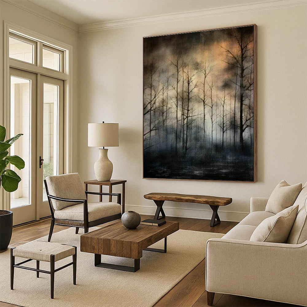 Gigantic Personalized Hand Painted Abstract Artwork for Dining Room & Hallway DLZ2119