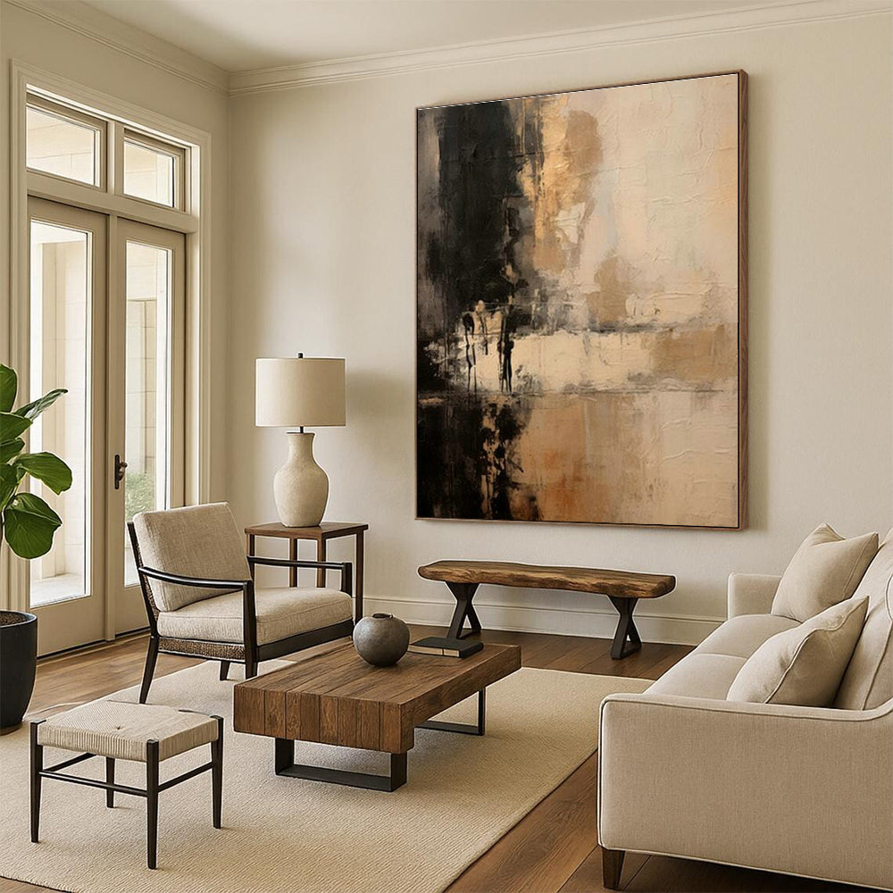 Giant Custom Abstract Canvases for Bedroom Focal Points DLZ0387