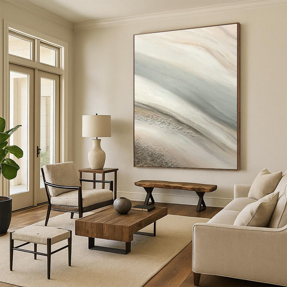 Large Hand-Painted Abstract Art for Office and Dining Room DLZ1497