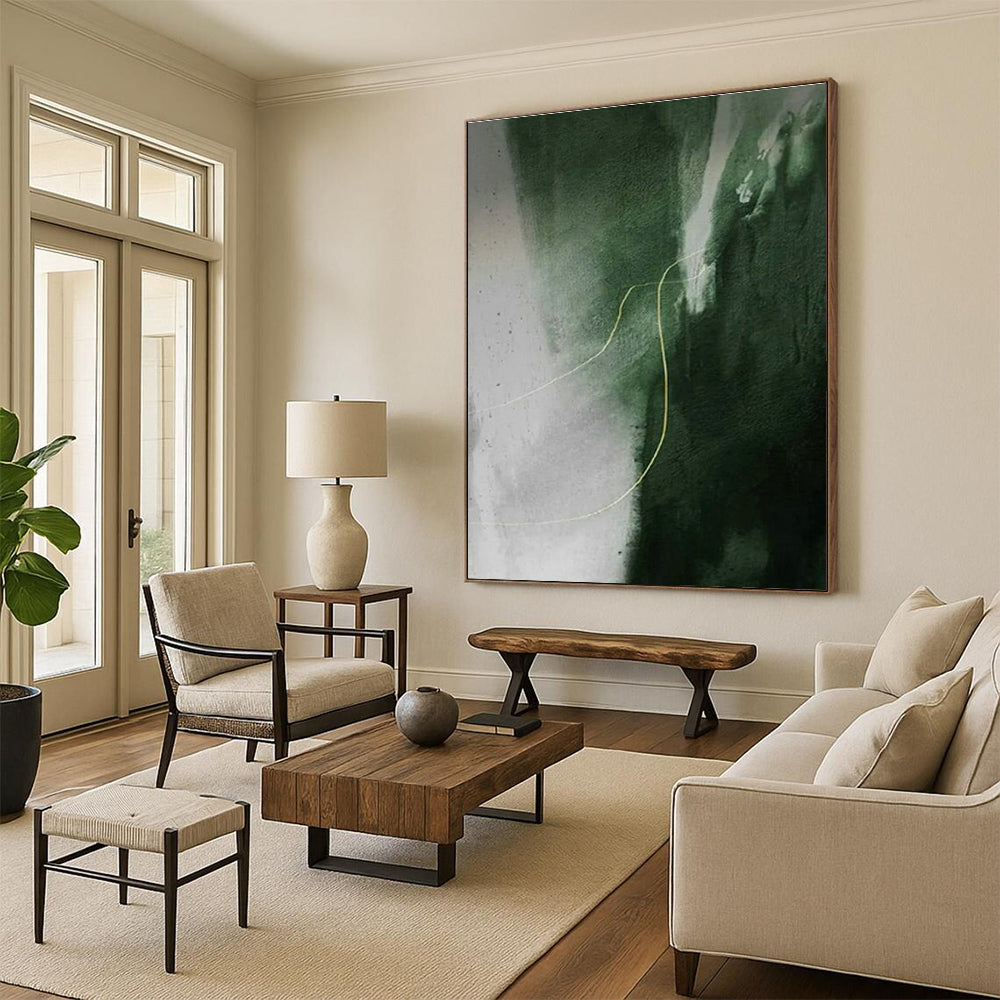Custom Hand-Painted Abstract Canvas for Bedroom and Hallway DLZ1494