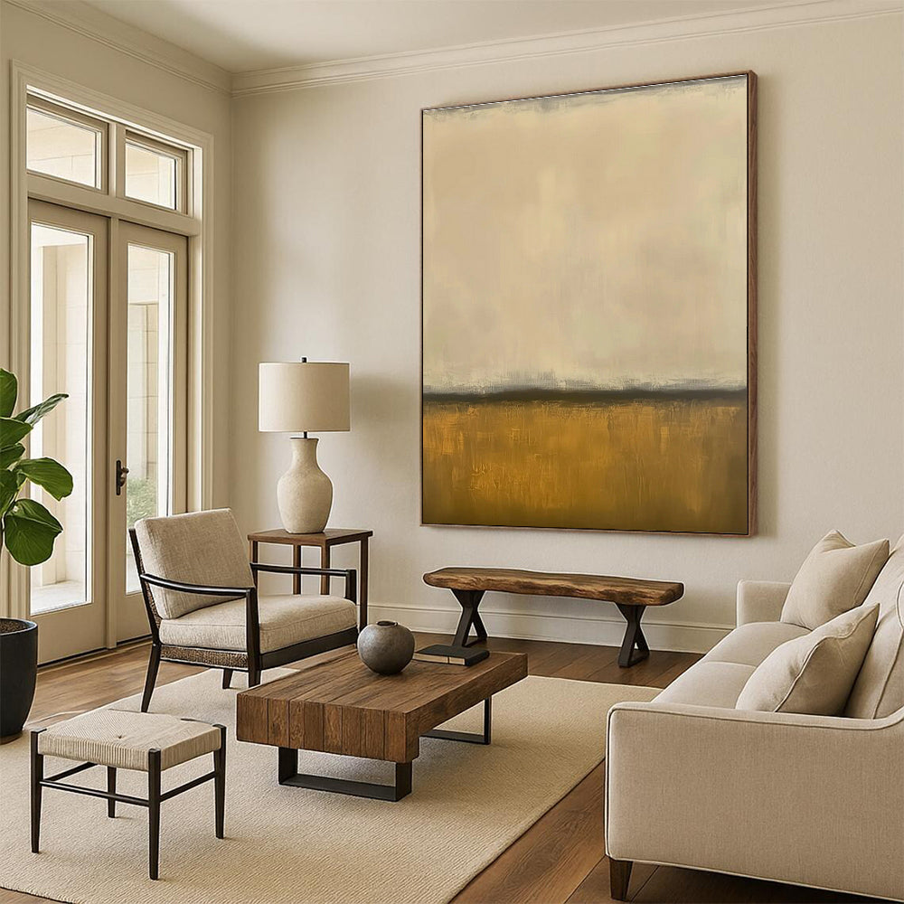 Immense - Sized Custom - Painted Abstract Canvas for Office & Cottage Hallway DLZ1245