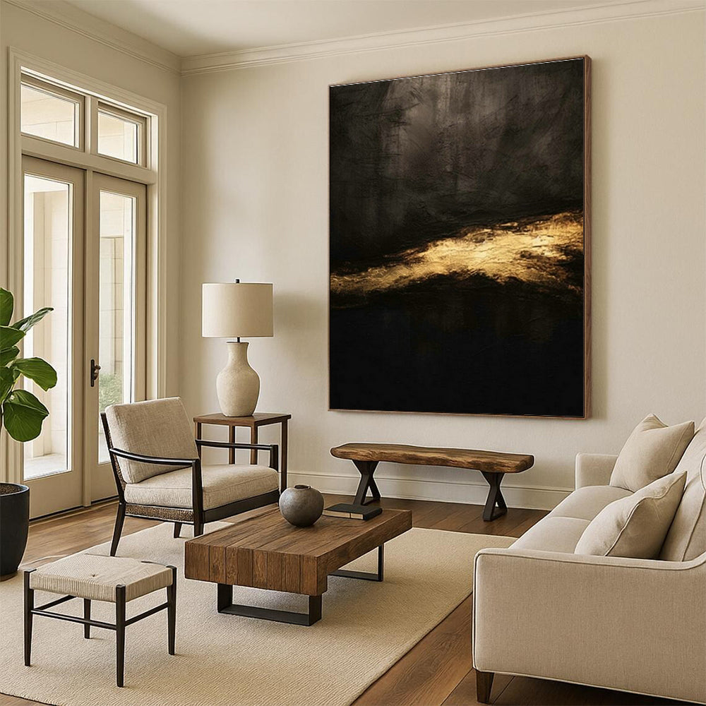 Large Custom Handmade Abstract Canvas for Cottage Office and Bedroom DLZ1532