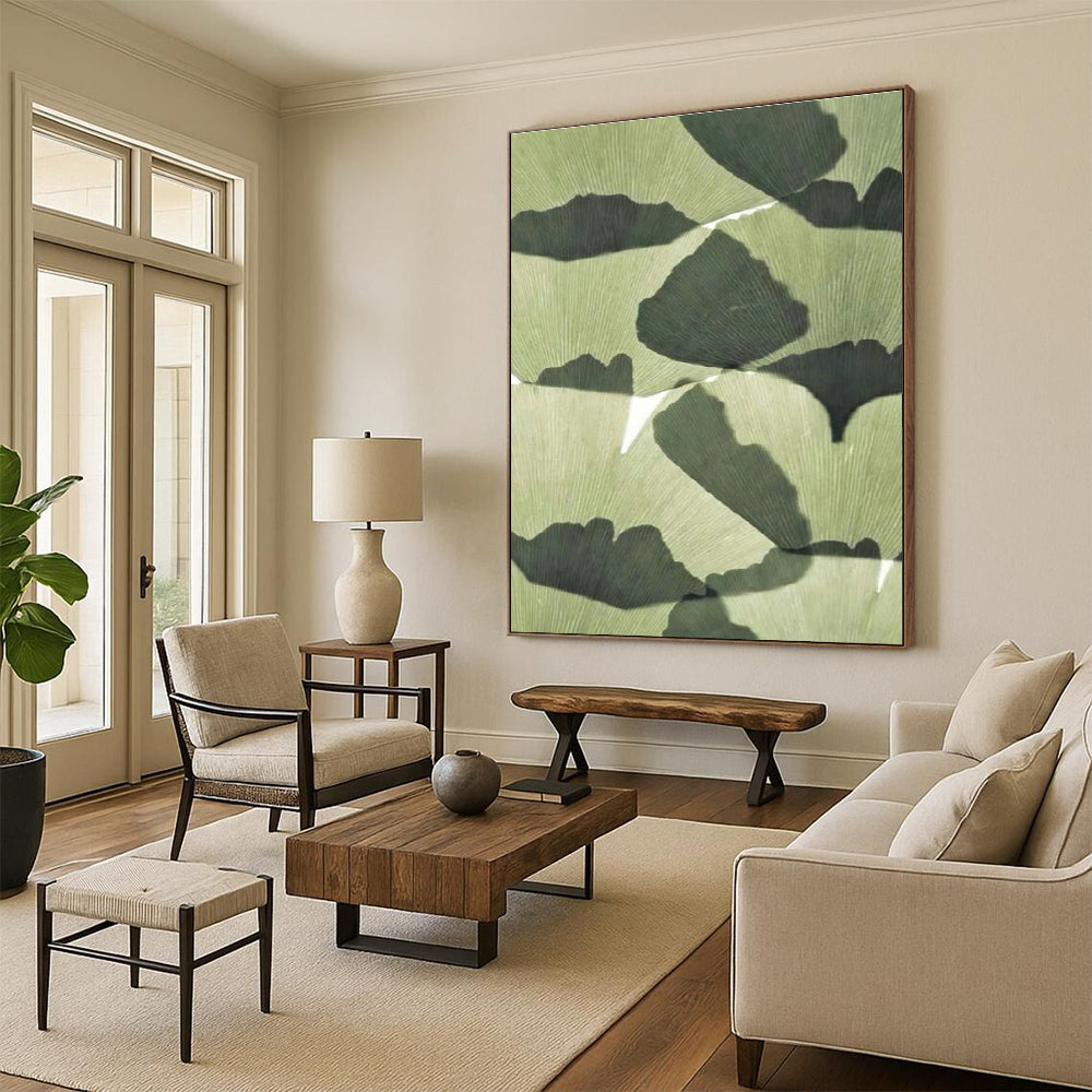 Monumental Custom Abstract Mural for Dining Room & Entryway DLZ1077