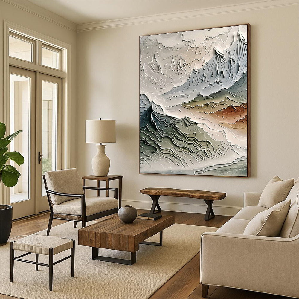 Custom-Made Large Abstract Wall Art for Office & Hallway DLZ0988