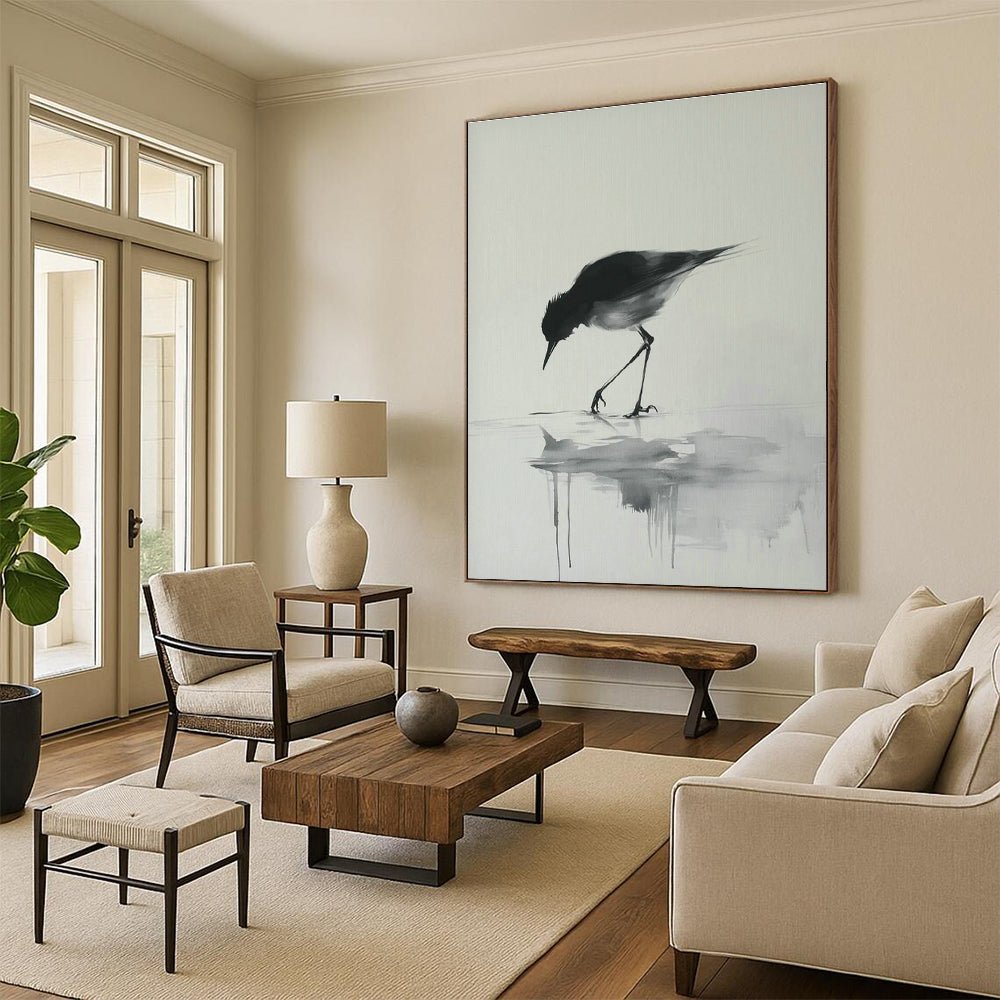 Original Hand-Painted Abstract Painting for Living Room and Office DLZ1830