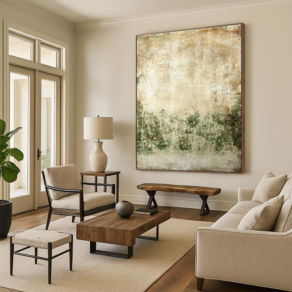 Colossal Custom-Sized Handmade Abstract Canvas for Dining Room & Hallway DLZ2179
