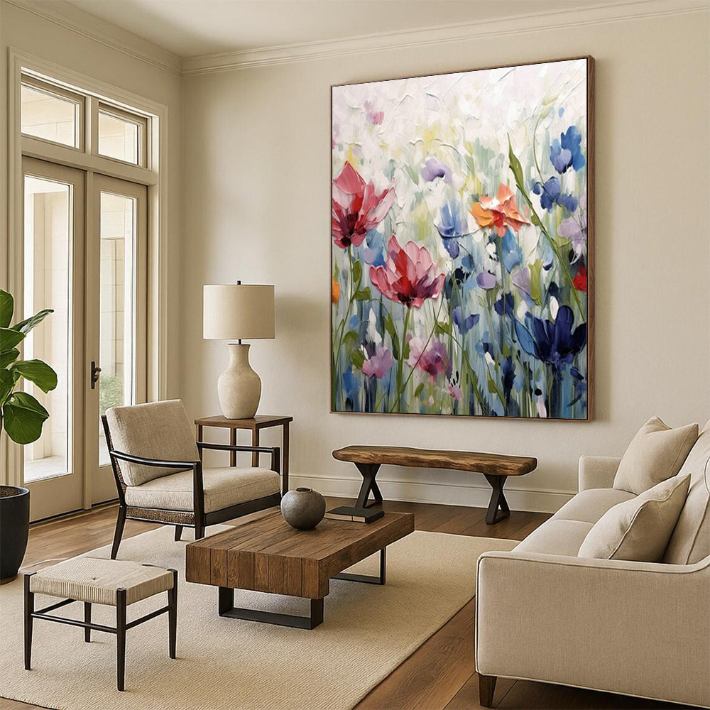 Handmade Abstract Wall Art for Cottage Office and Dining Room DLZ1569