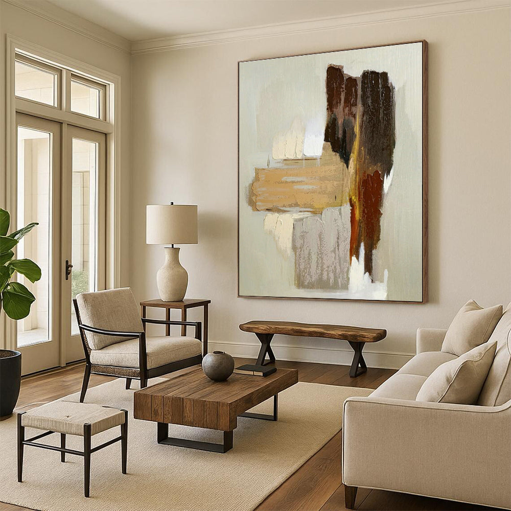 Enormously Sized Custom Abstract Painting for Entryway & Dining Room DLZ1074