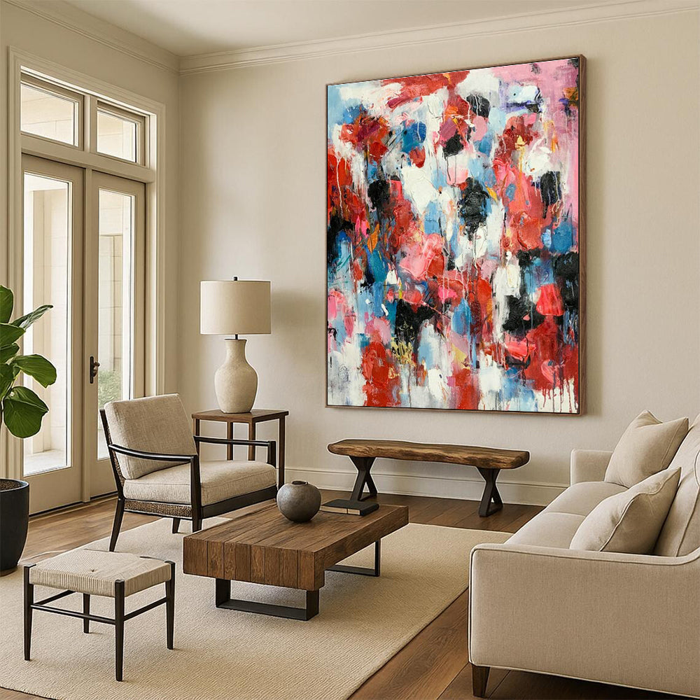 Large Hand-Painted Abstract Wall Decor for Living Room & Hallway DLZ2285