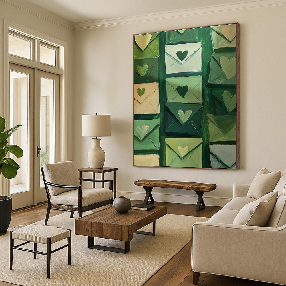 Extra - Vast Hand - Painted Abstract Canvases for Bedroom Dressing Areas & Cottage Hallway Benches DLZ0687