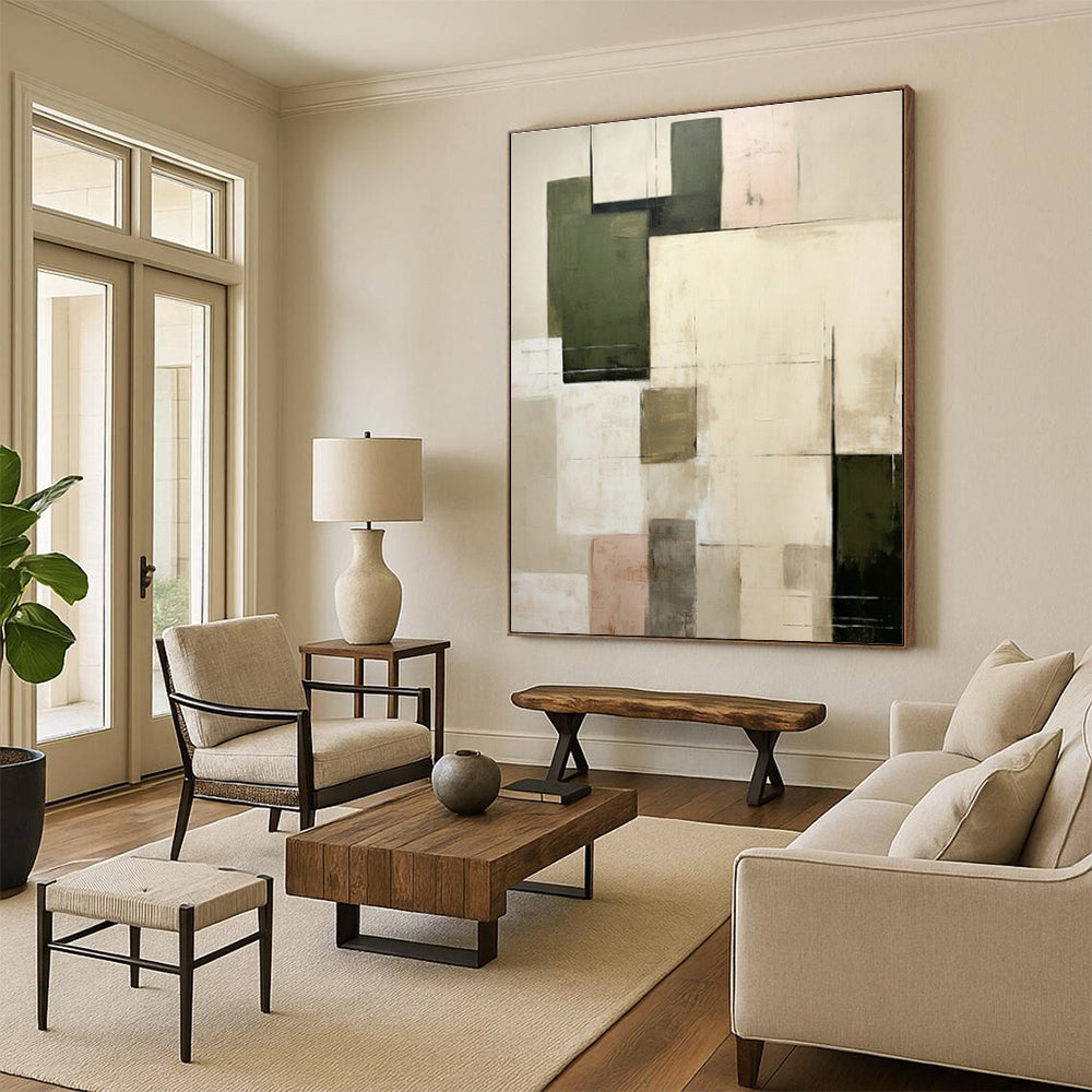 Massive Custom Abstract Paintings for Living Room Home Theaters & Cottage Hallway Bike Storage DLZ0596