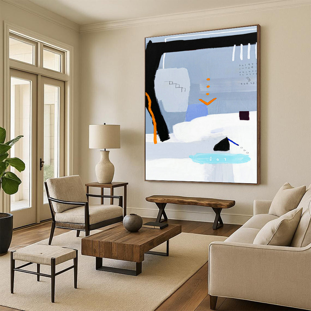 Enormous - Scale Custom-Made Abstract Artwork for Office & Bedroom DLZ1104