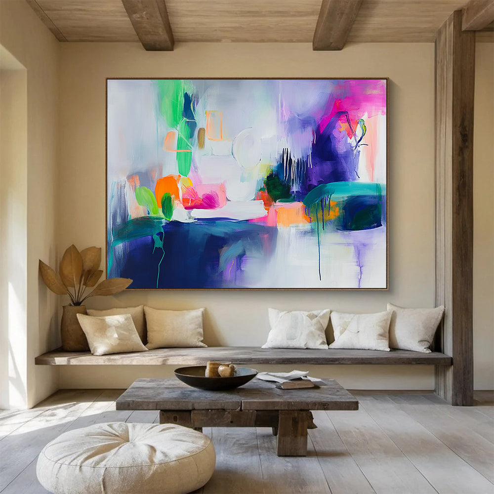 Vibrant Abstract Still Life Painting with Bright Colors DYP531