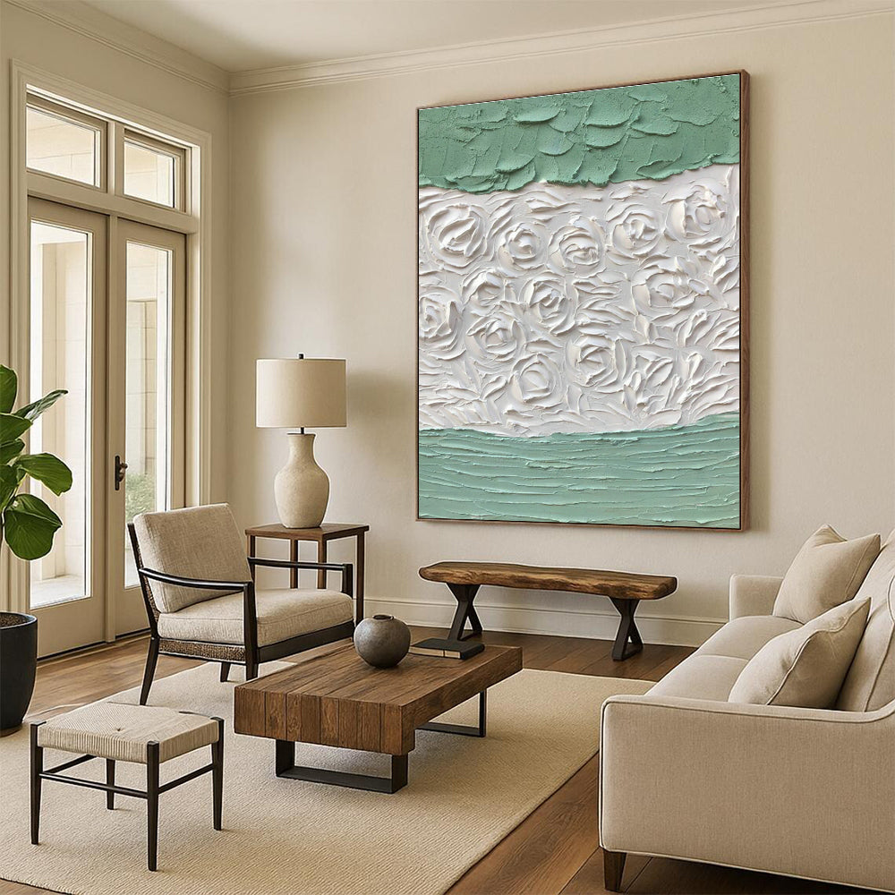 Hand-Painted Large Abstract Canvas for Living Room & Bedroom DLZ1276
