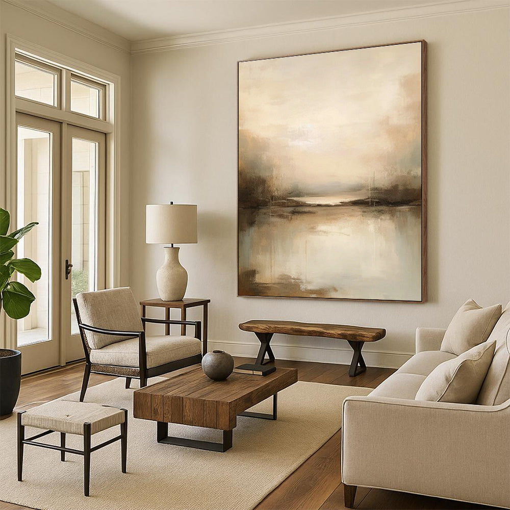 Colossal Format Custom Abstract Wall Art for Office & Cottage Living Room DLZ1260