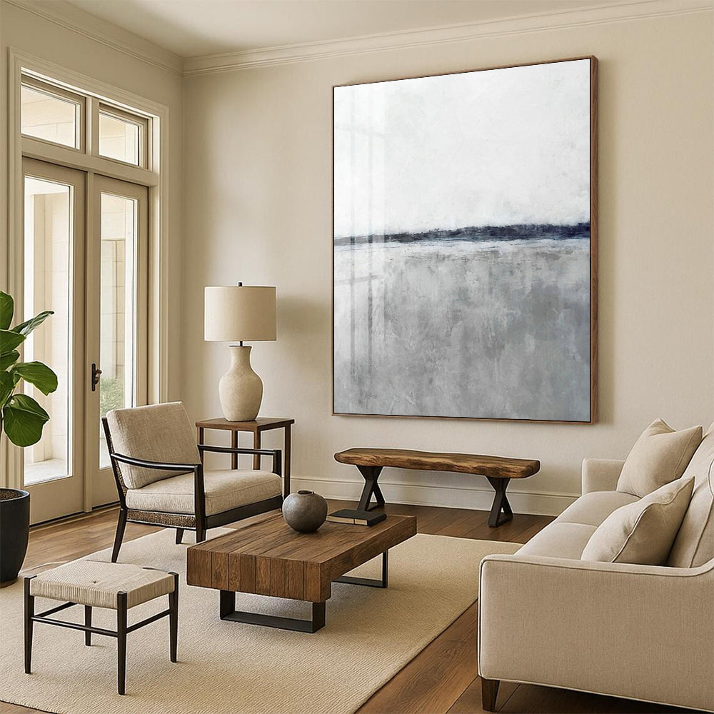 Extra - Large Custom Hand - Painted Abstracts for Office Break Rooms with Kitchenettes & Cottage Dining Room Wet Bars DLZ0679
