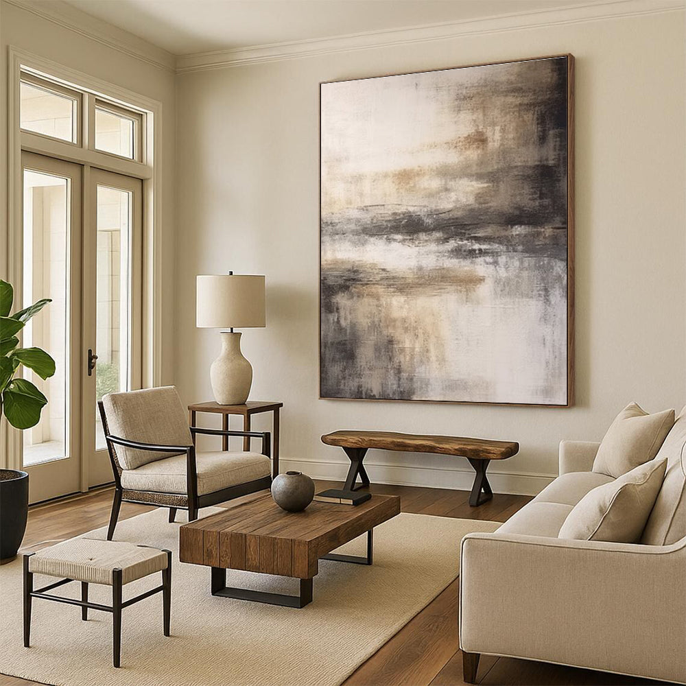 Earth - Toned Abstract Landscape - inspired Painting ADGE362