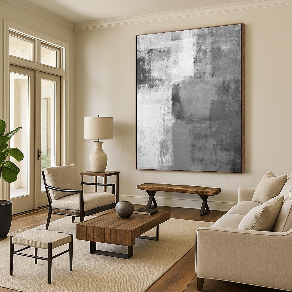 Hand - Painted Custom Abstract Art for Cottage Entryway & Bedroom DLZ0569