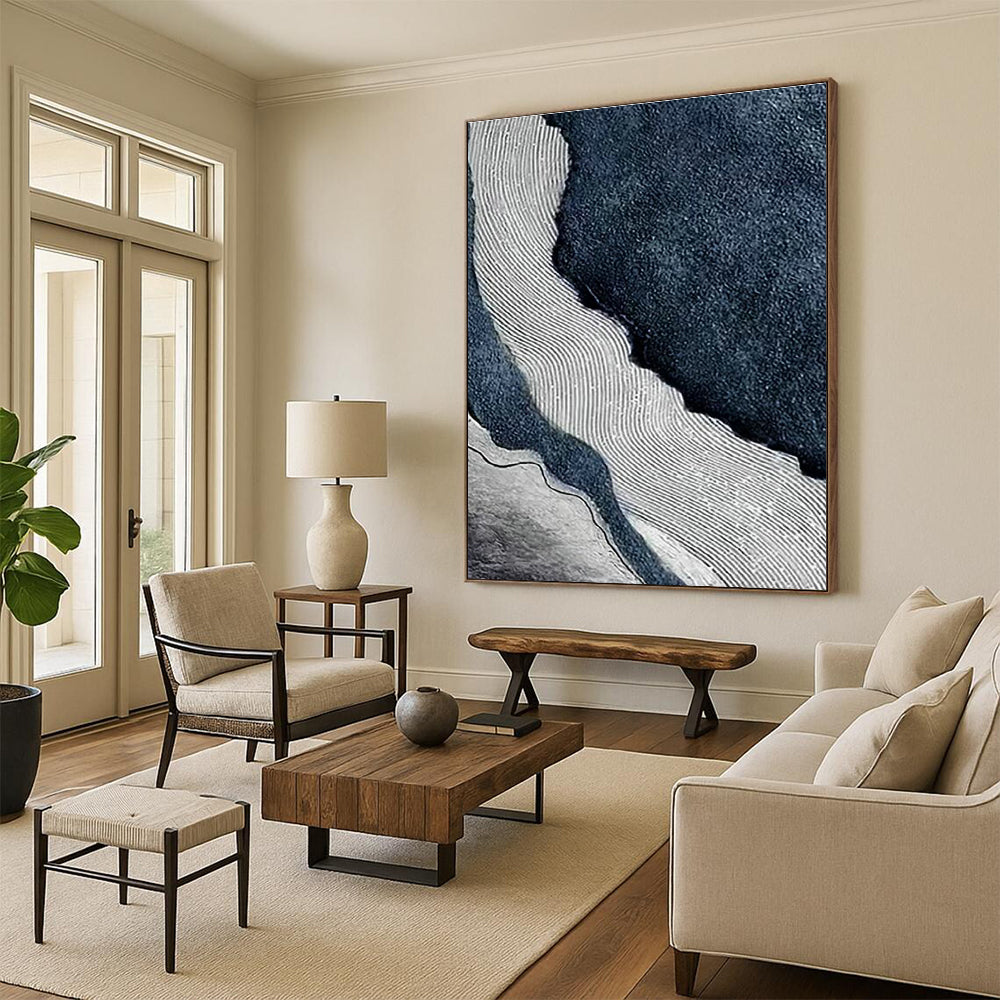 Stupendous Custom-Fit Hand Painted Abstract Canvas for Bedroom & Entryway DLZ2236