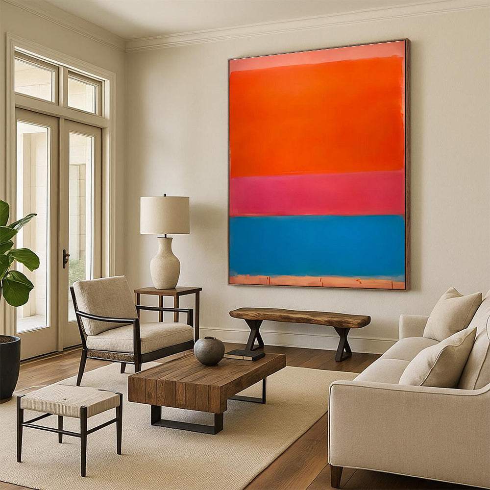 Hand-Painted Abstract Artwork for Cottage Bedroom & Living Room DLZ2304
