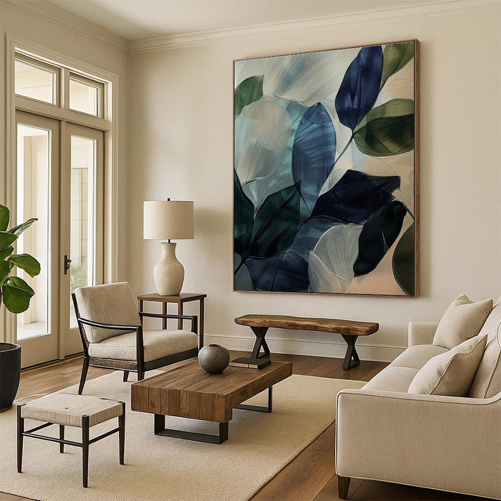 Large-Scale Custom Hand-Painted Abstract Artwork for Office & Hallway DLZ0979