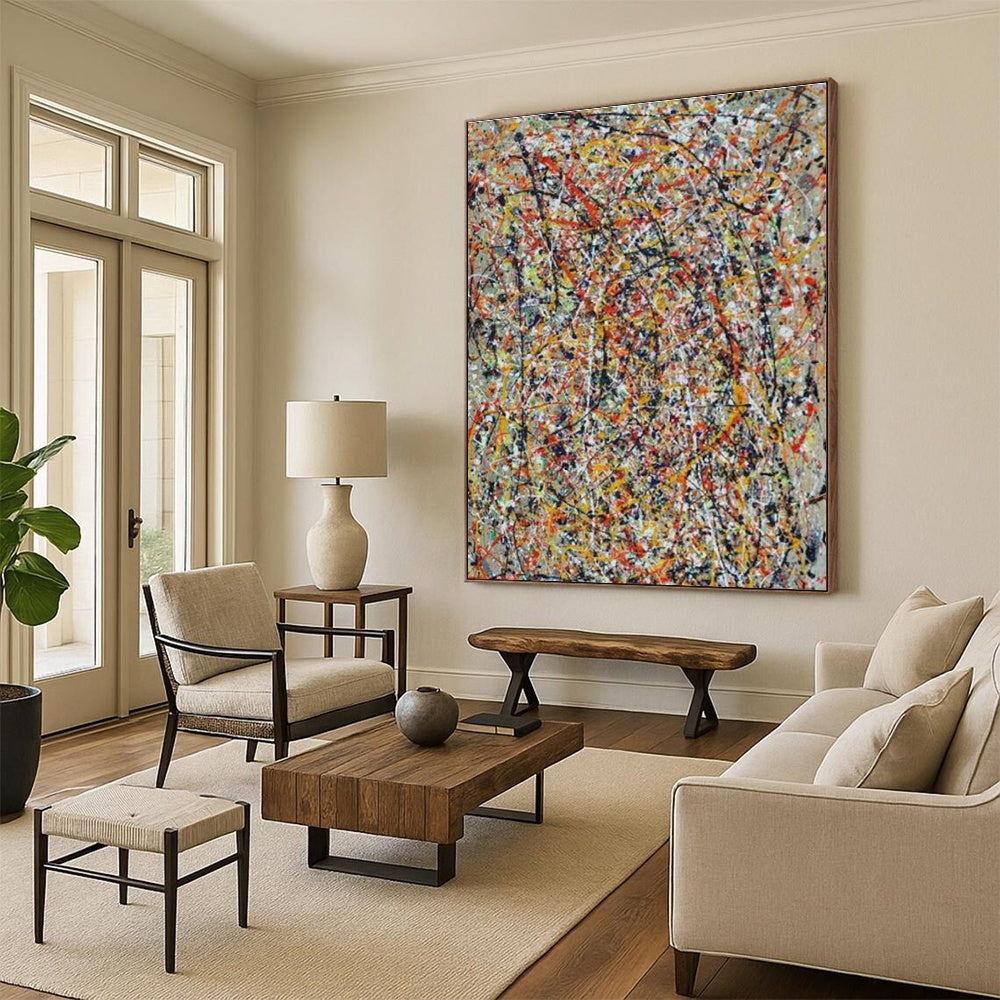 Handmade Abstract Art for Cottage Bedroom and Dining Room DLZ1573