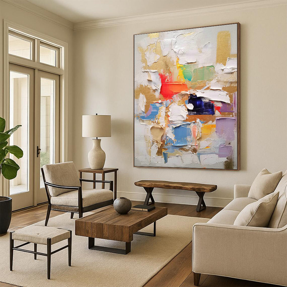 Immense Personalized Abstract Canvas for Bedroom & Dining Room DLZ1064