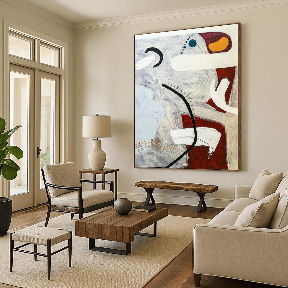 Enormous - Sized Tailored Abstract Wall Art for Living Room & Hallway DLZ1115