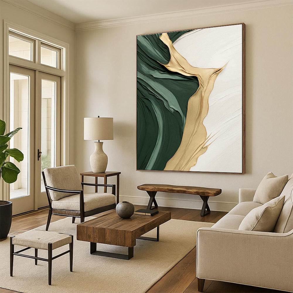 Vast Proportioned Custom-Sized Hand Painted Abstract Wall Art for Cottages & Bedroom DLZ2196