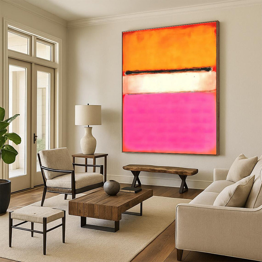 Hand-Painted Abstract Art for Cottage Hallway & Living Room DLZ2308
