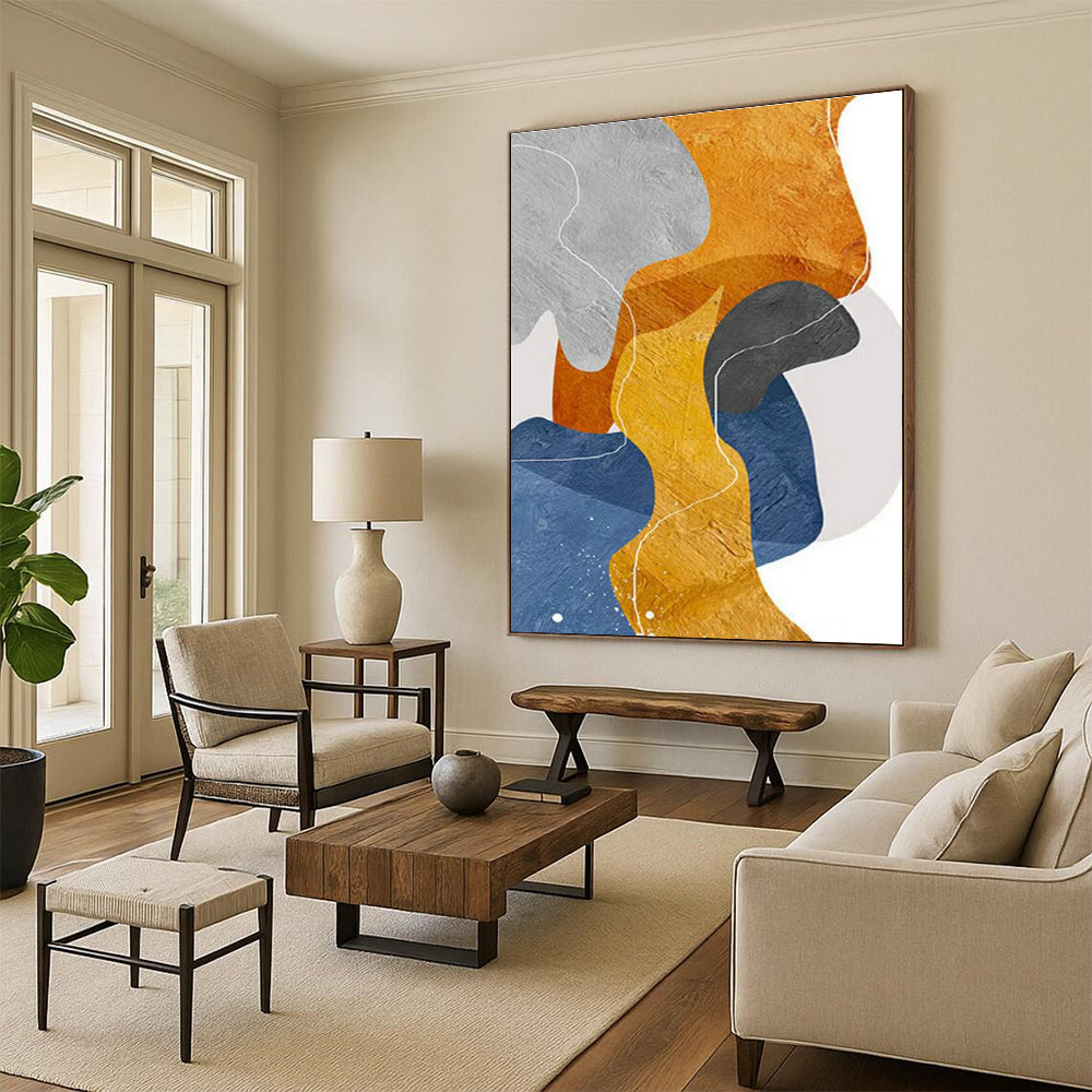 Gigantic Custom-Tailored Handmade Abstract Painting for Entryway & Hallway DLZ2250