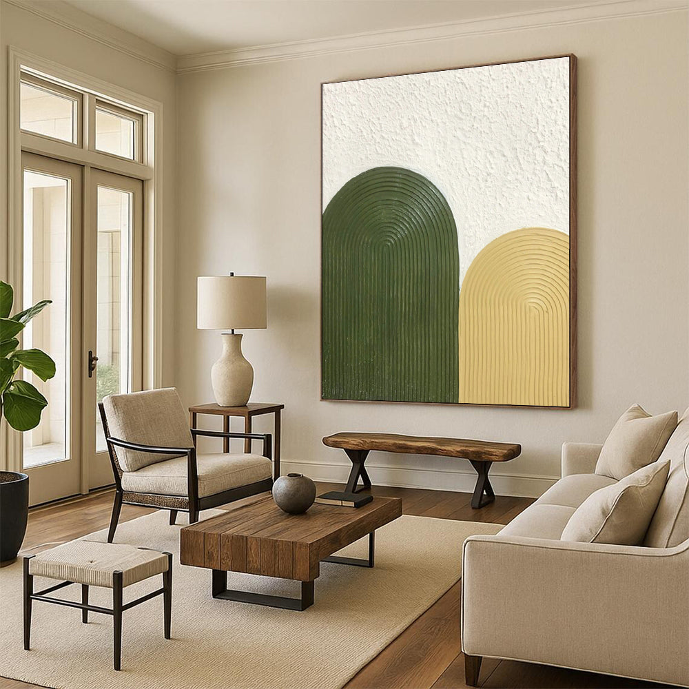 Large Handmade Abstract Painting for Office & Cottage Entryway DLZ1183