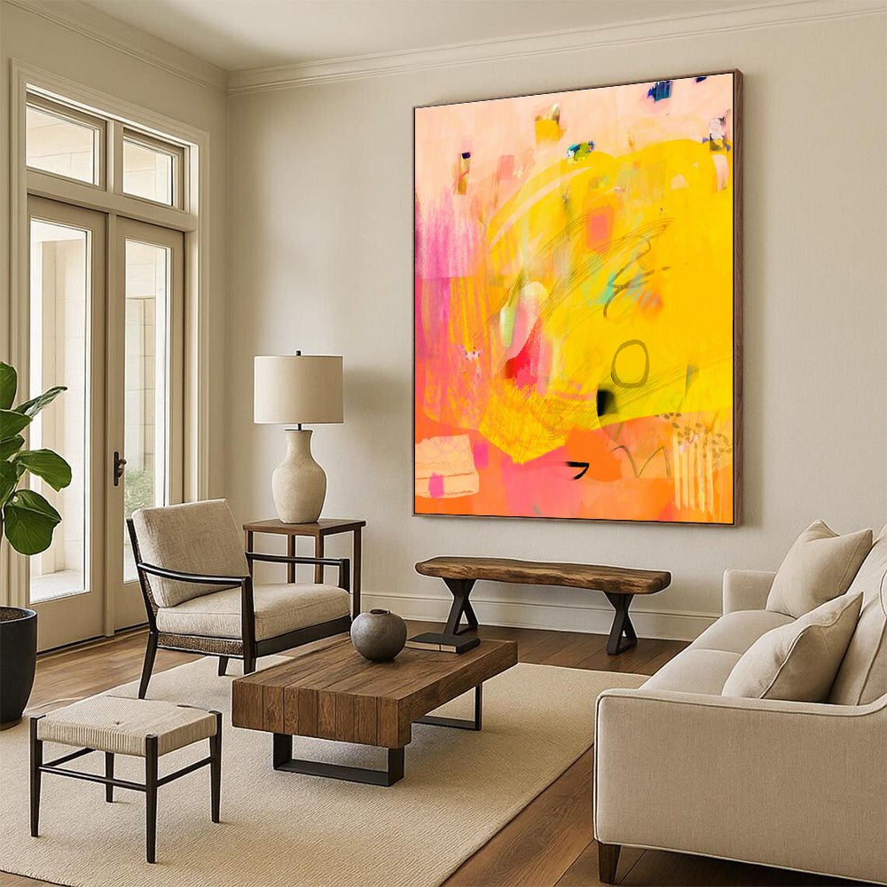 Abstract Hand - Painted Murals for Dining Room and Hallway DLZ0644