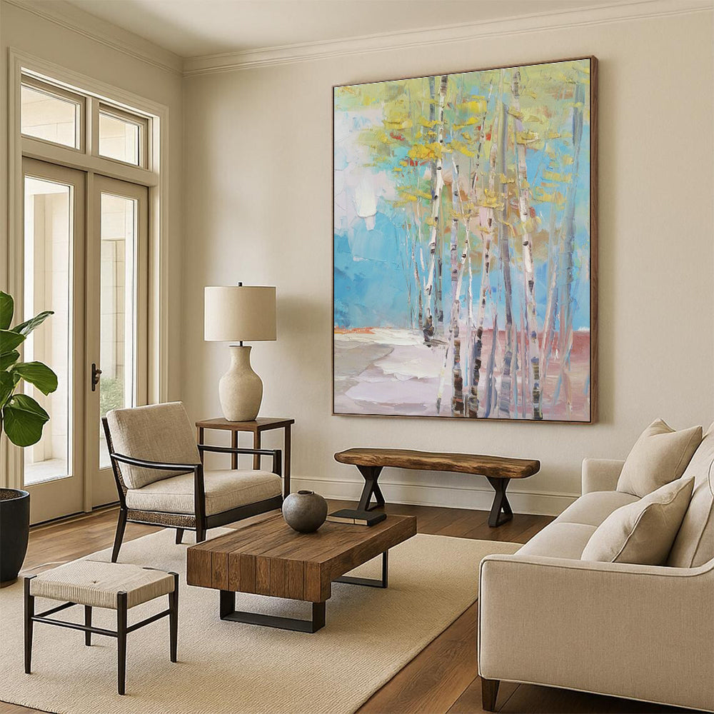 Grand - Scale Handmade Abstract Painting for Hallway & Entryway DLZ1307