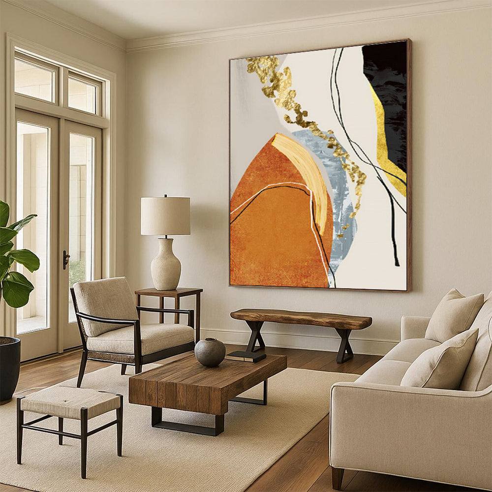 Gargantuan Tailored Hand Painted Abstract Canvas for Living Room & Bedroom DLZ2215