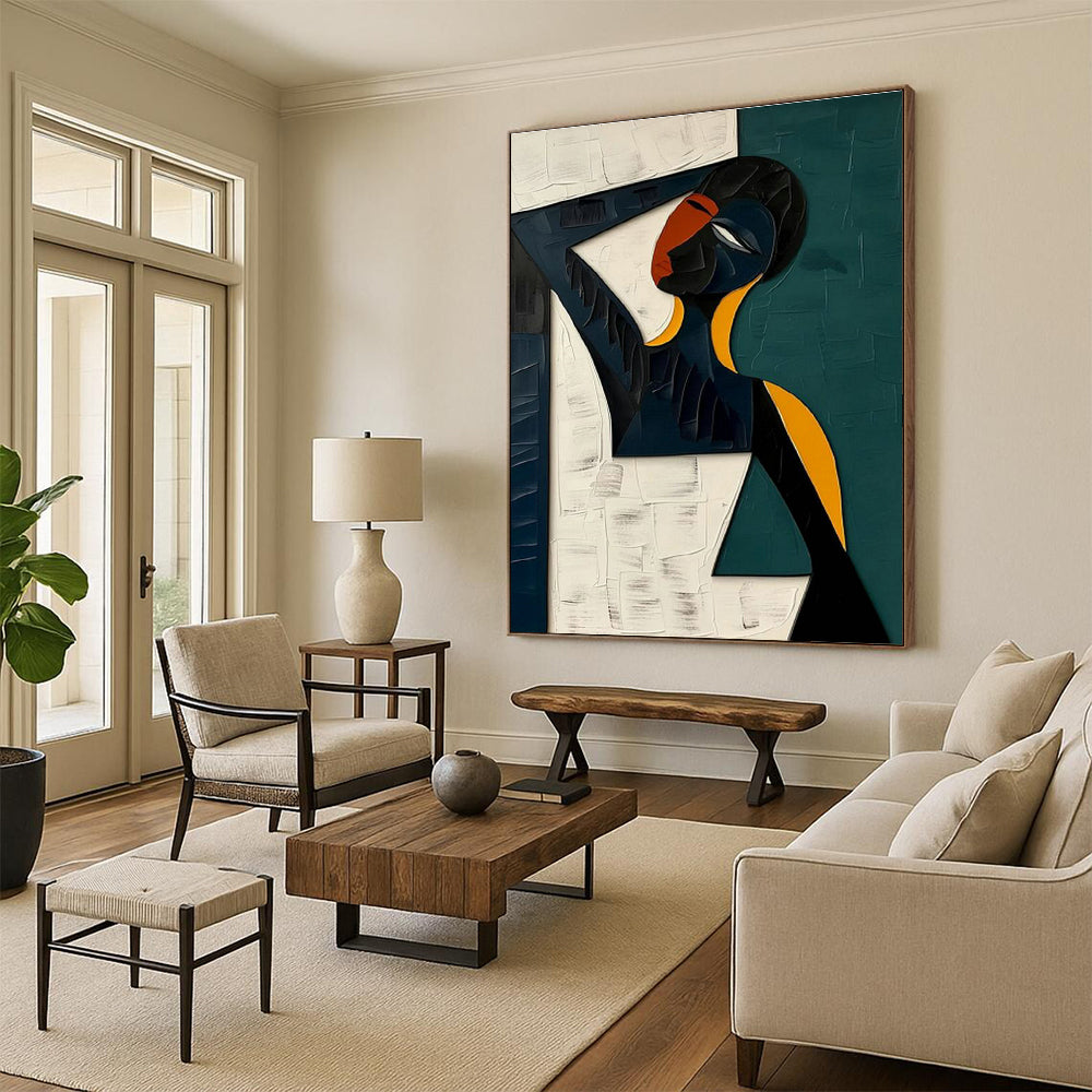 Big Custom - Formulated Handmade Abstract Art for Living Room and Office DLZ2166