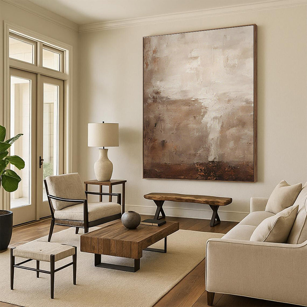 Immense Tailored Hand Painted Abstract Canvas for Office & Dining Room DLZ2170