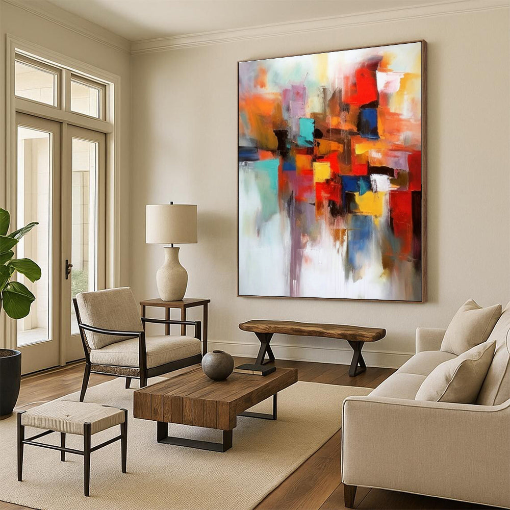 Handmade Abstract Wall Art for Cottage Living Room Bookend Display Wall & Office Pen Cup Holder Tray Wall DLZ1819