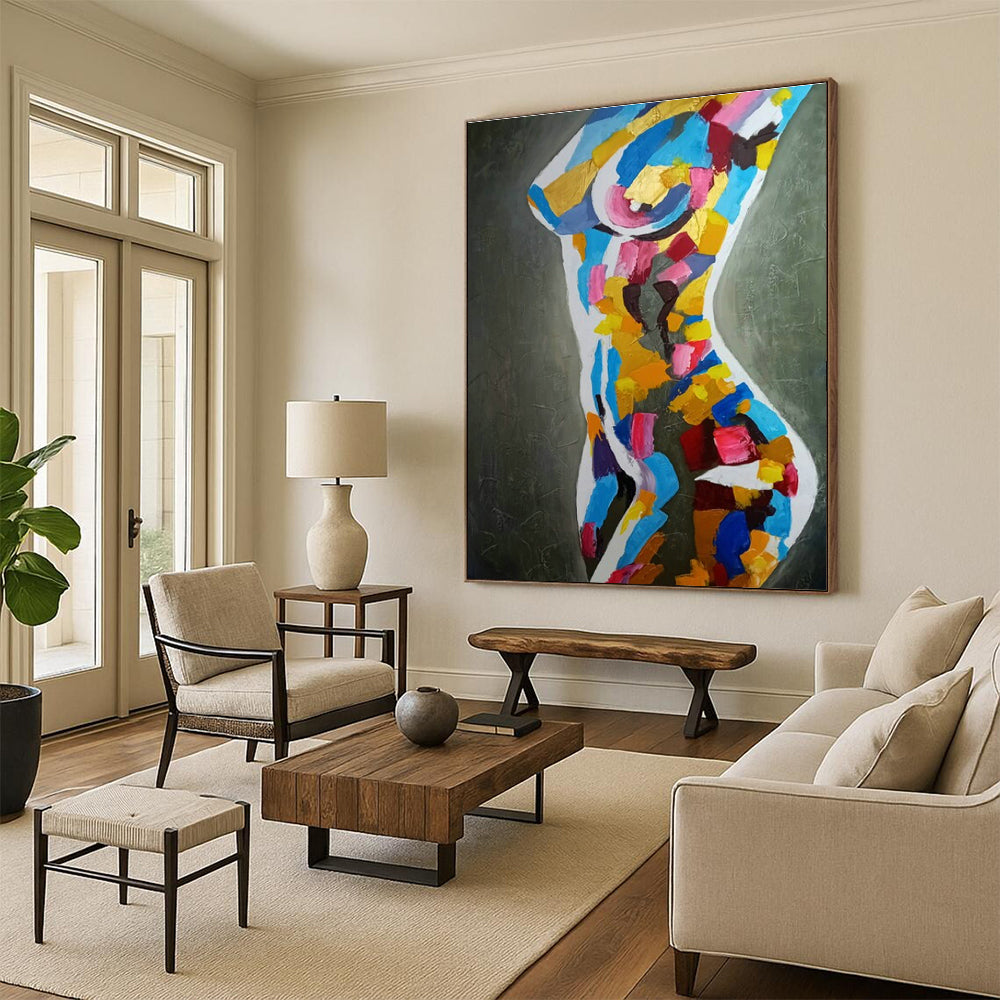Ginormous Tailored Handmade Abstract Canvas Art for Entryway & Hallway DLZ2109