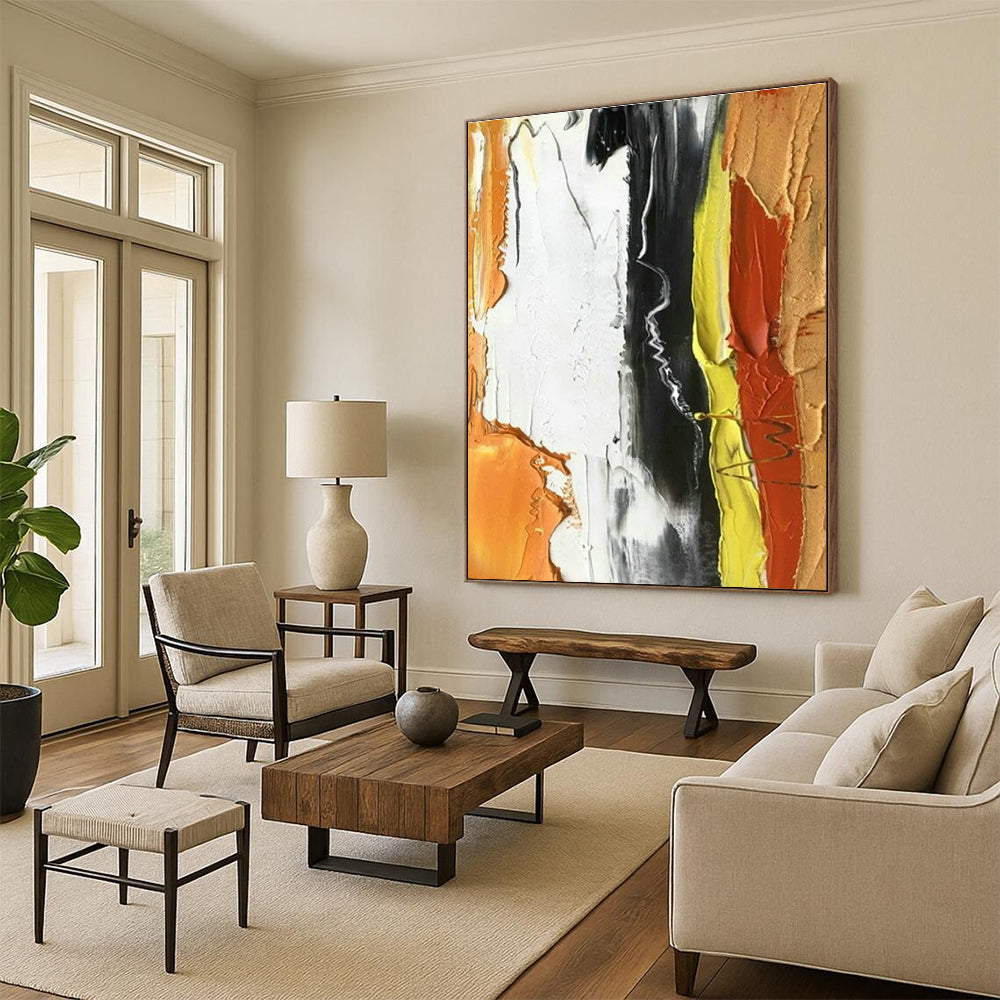 Large Custom Hand-Painted Abstract Art for Bedroom and Dining Room DLZ1453