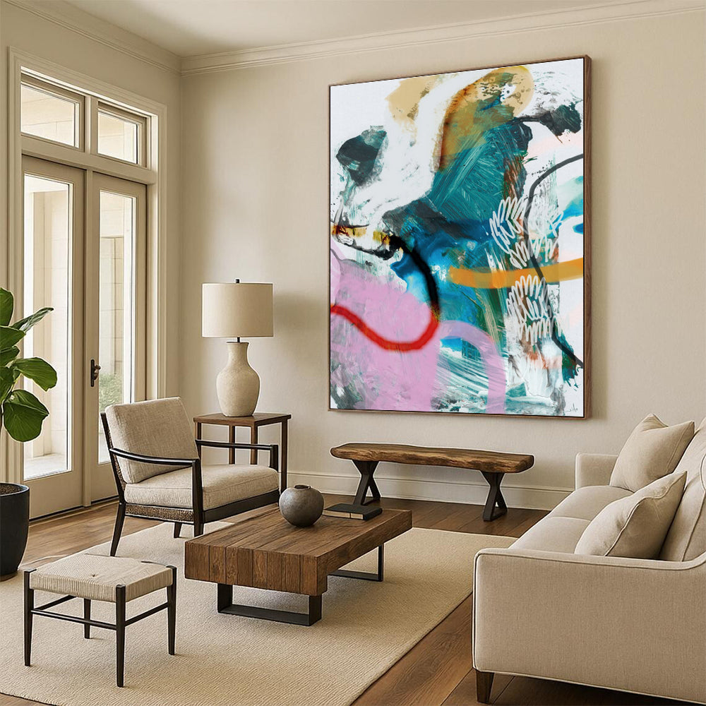 Colorful Eclectic Abstract Painting ADGE229