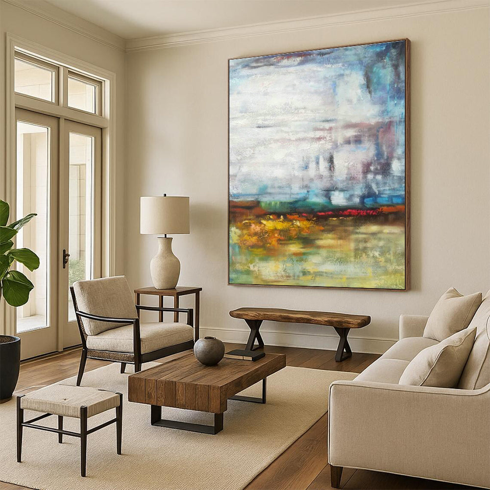 Massive Custom Abstract Paintings for Office Reception Areas & Cottage Entryways DLZ0576