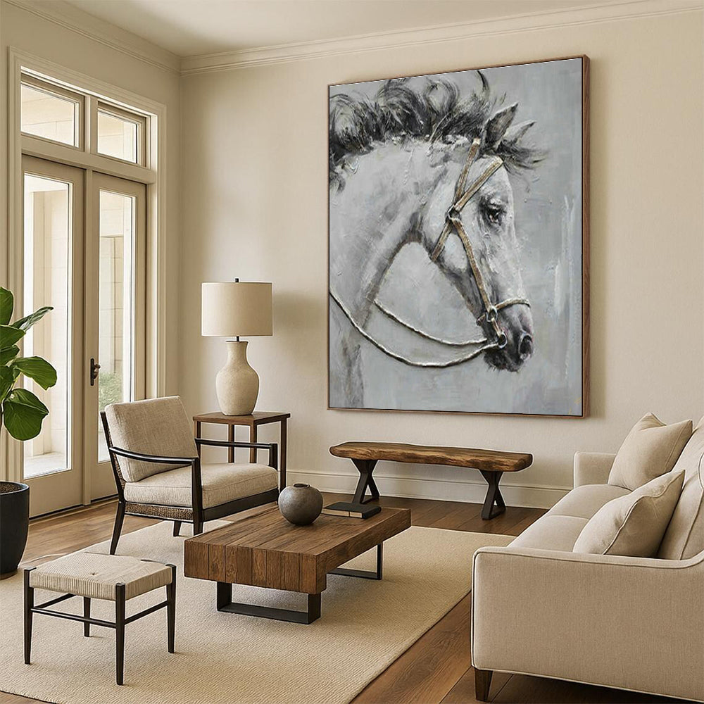Large Hand Painted Abstract Wall Art for Bedroom & Entryway DLZ2034
