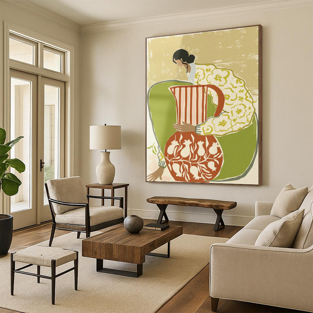 Massive Hand-Crafted Abstract Art for Office & Cottage Hallway DLZ1152