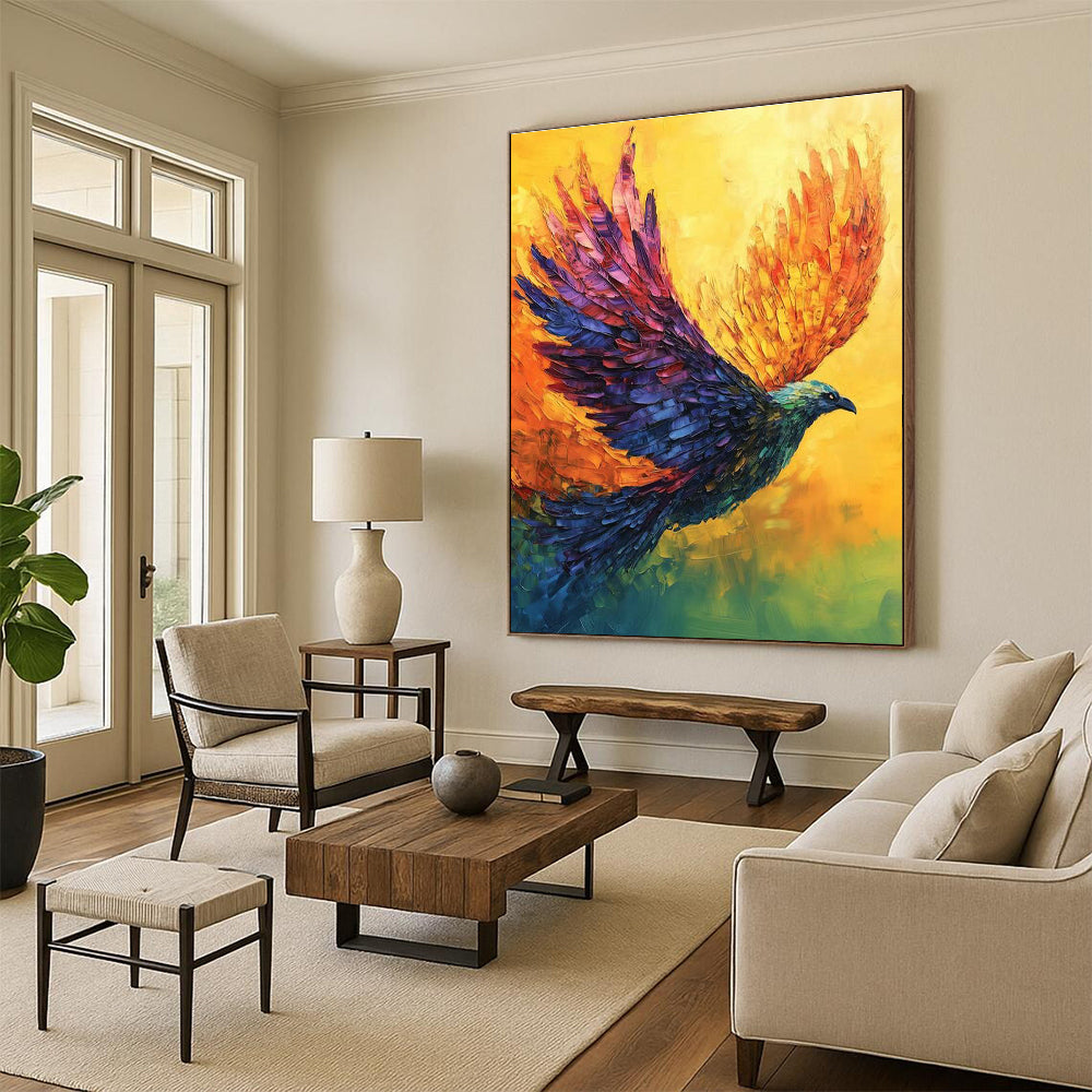 Oversized Custom Abstract Painting for Dining Room & Hallway DLZ2356