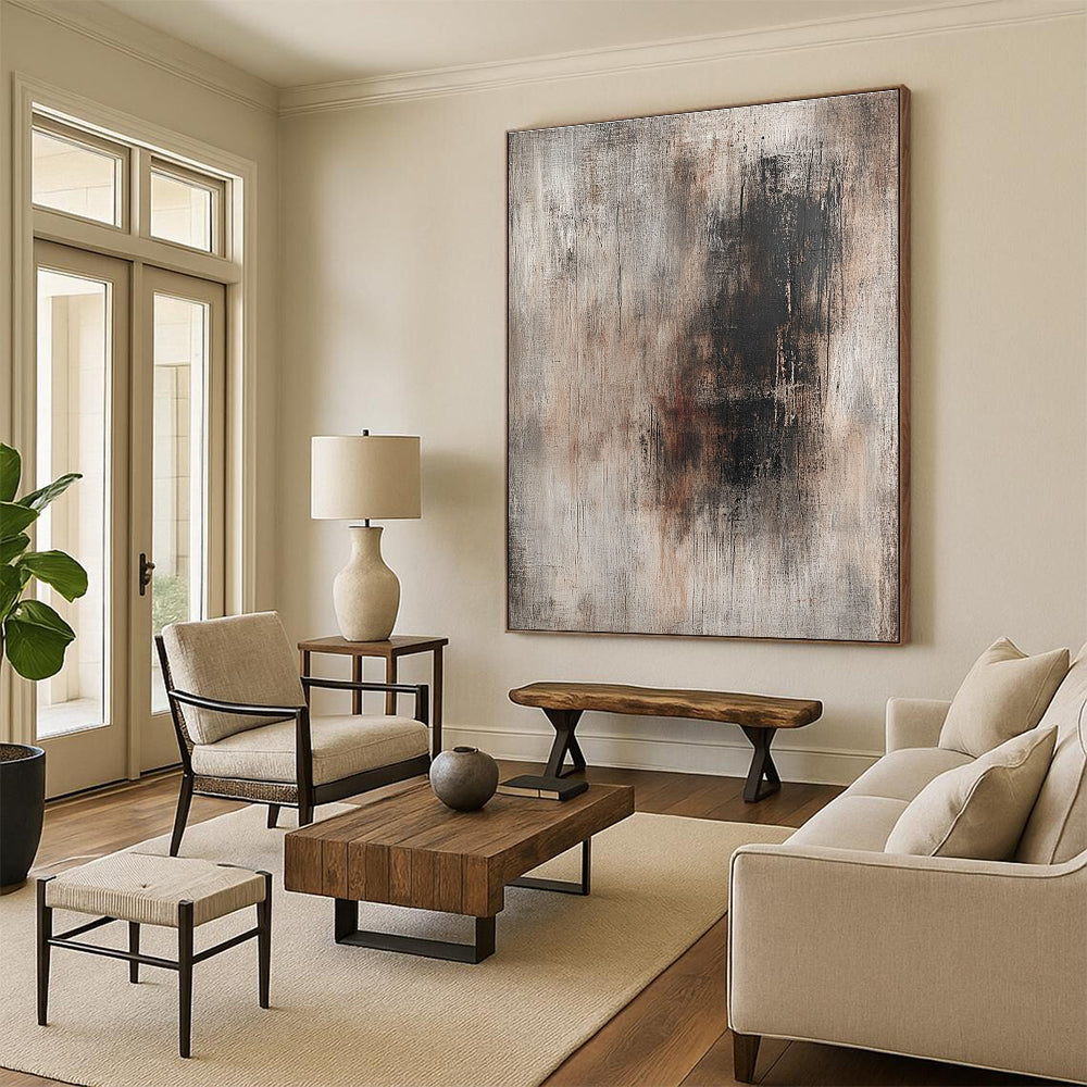 Earth - Toned Abstract with Dark Accents GER282
